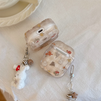 Θήκη προστασίας AirPods από TPU, με χωριστό cartoon στυλ, ανάγλυφη κατασκευή, συμβατή με AirPods της Apple, διαθέσιμη παραμετροποίηση