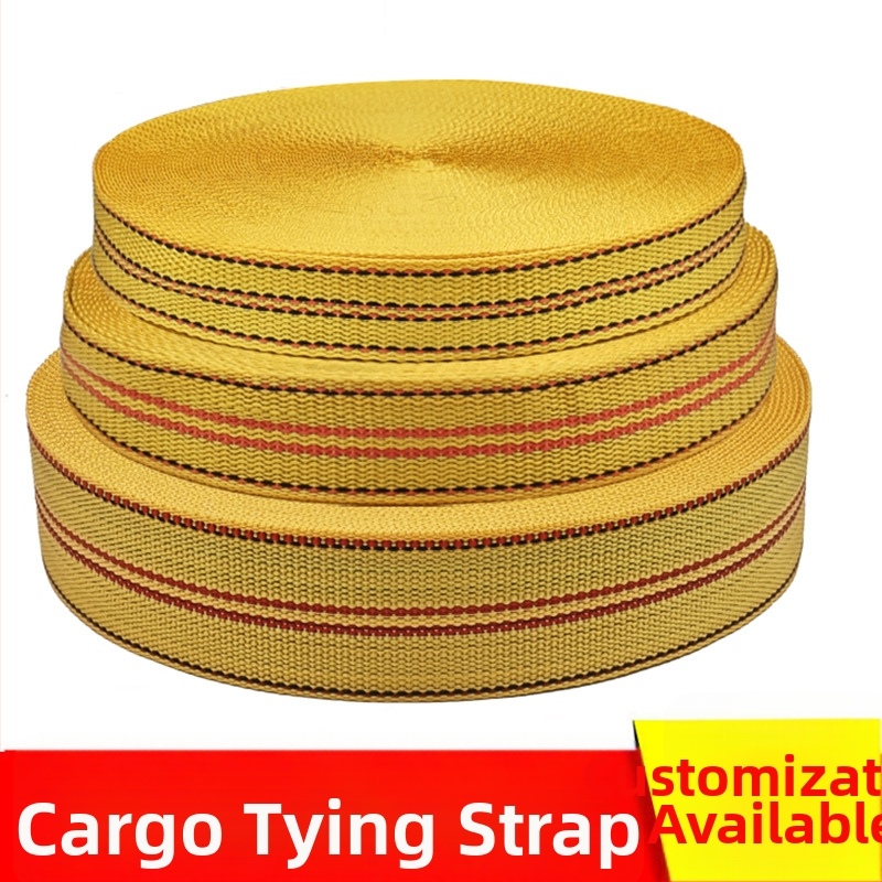 Polipropilēna kravnes sasaistes lente, 50 m garums, universāls stiprinājuma mehānisms, pielāgojama, piemērota kravām