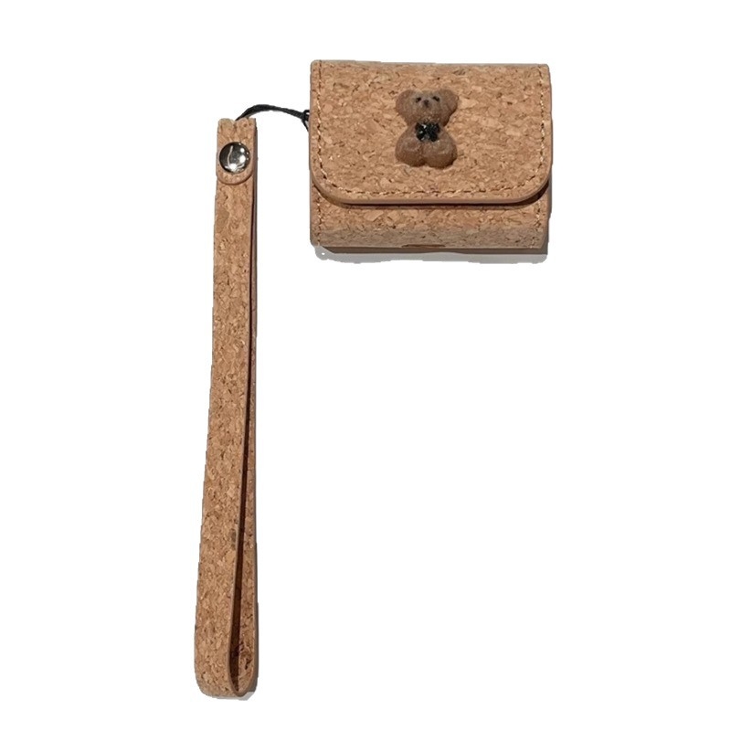 AirPods Pro PU bőr tok — cartoon design, dombornyomás, Apple AirPods Pro kompatibilis