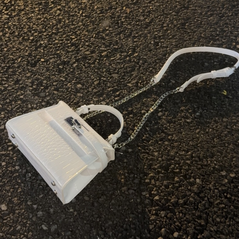 Muška crossbody torba s krokodilskim uzorkom, casual stil, svilenkasto cvjetni materijal, PVC podstava, jesen 2025