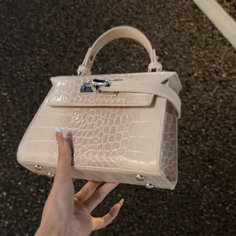 Muška crossbody torba s krokodilskim uzorkom, casual stil, svilenkasto cvjetni materijal, PVC podstava, jesen 2025