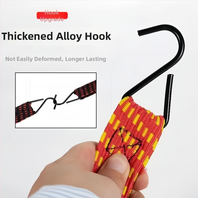 Zeyan universāla elastīgā siksna ar dubultu sprādzi – 1–3 m, bieza, nolietojumizturīga transportlīdzekļu piestiprināšanai