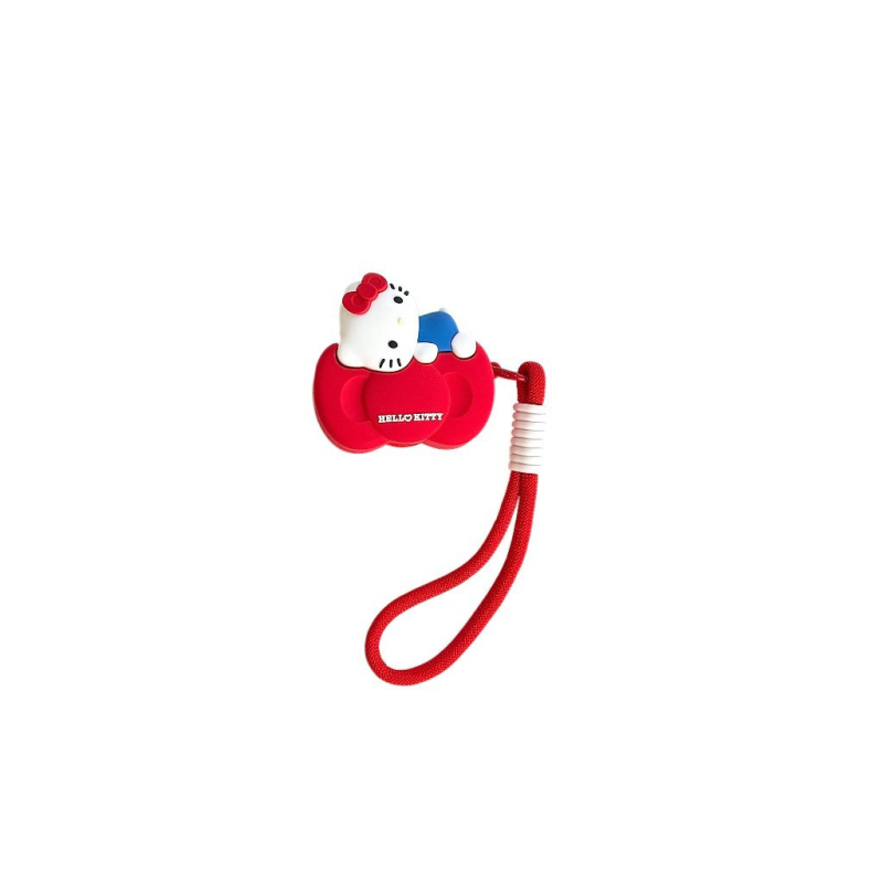 Zaštitna futrola za AirPods Pro 2/3/4 generacije s mačjim motivom i mašnicom, karikaturalni reljef