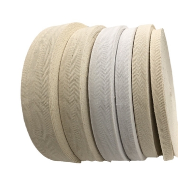 Pamut herringbone szövésű lapos szalag ruházathoz és otthoni textíliákhoz