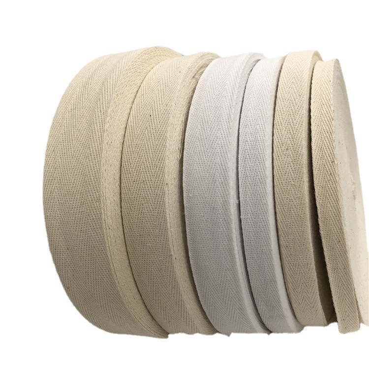 Pamut herringbone szövésű lapos szalag ruházathoz és otthoni textíliákhoz