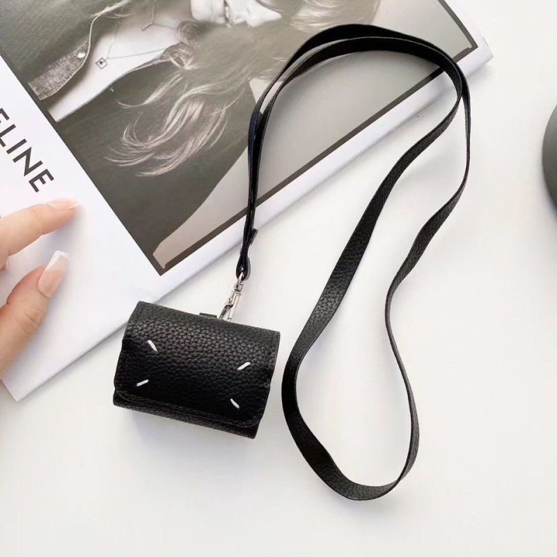 AirPods tok műbőr, domborított dizájn, univerzális illeszkedés, Apple-kompatibilis, testreszabás támogatott