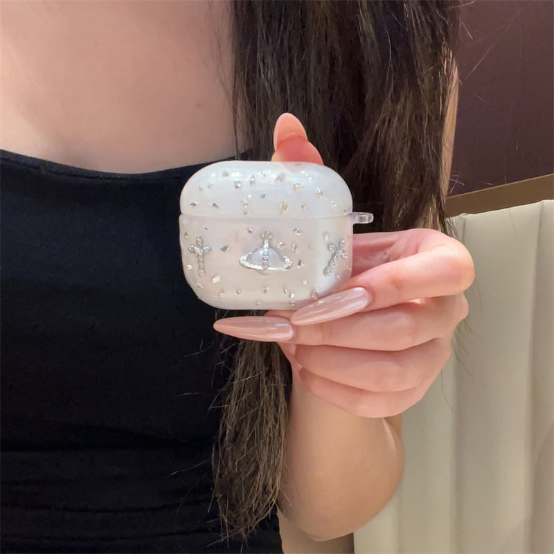 Κάλυμμα AirPods 4 και Pro 3 - Σιλικόνη, Μαλακό Περίβλημα, Σχέδιο Κινούμενων Σχεδίων, Χαραγμένη Εικόνα 3D Διαμαντόπλανη