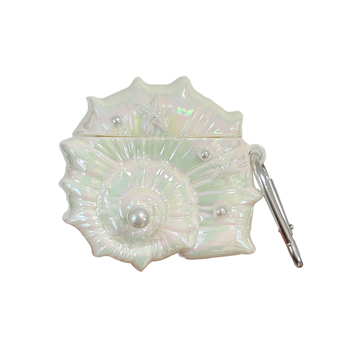 Θήκη AirPods με χαρακτική λέιζερ σε όστρακο μαργαριταριού, TPU προστατευτικό κάλυμμα, στυλ καρτούν, συμβατό με Apple