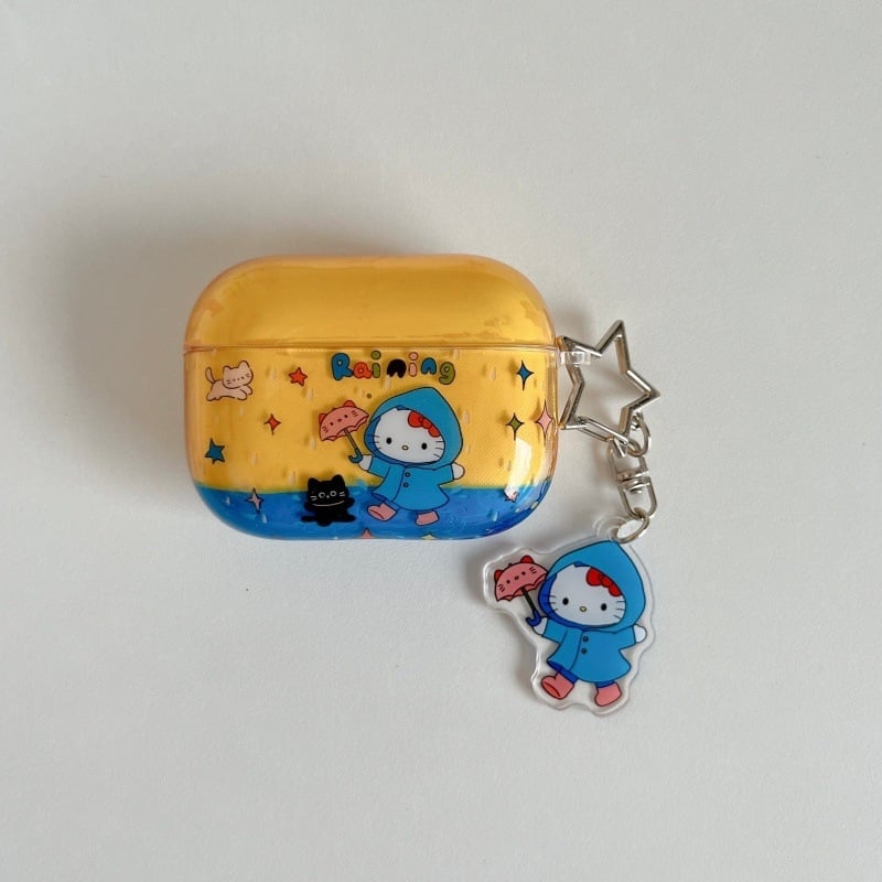 Zaštitna futrola za AirPods Pro 3 i Pro 2 — polikarbonat, reljefna površina, mekani kućište, dizajn mačkice