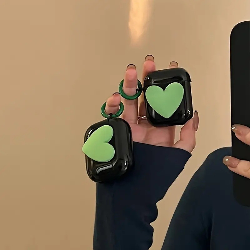 Zaštitni kućište AirPods Pro 2 - dizajn srca, TPU materijal, otisak (Imprint), prijenosno mekano kućište, šifra modela A2