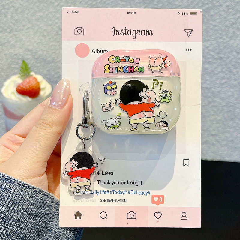 Kućište za AirPods Pro 3 – crtić Shin-Chan stil, TPU, injekcijsko oblikovanje