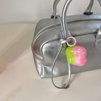 Ružičasto zaštitno kućište s motivom jagode za Apple AirPods 4. generacije, Pro 2 slušalice, kompatibilno s bežičnim punjenjem
