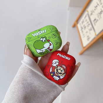 AirPods Pro защитен калъф – тема Марио, TPU матово покритие, съвместим с AirPods Pro 1/2/3