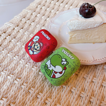 AirPods Pro защитен калъф – тема Марио, TPU матово покритие, съвместим с AirPods Pro 1/2/3