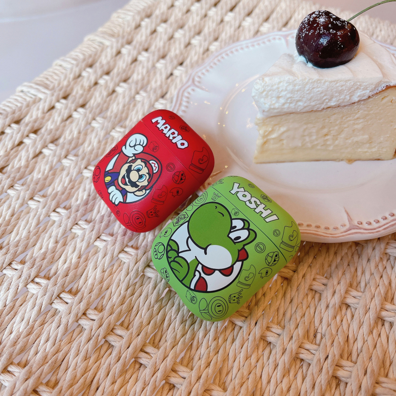 AirPods Pro защитен калъф – тема Марио, TPU матово покритие, съвместим с AirPods Pro 1/2/3