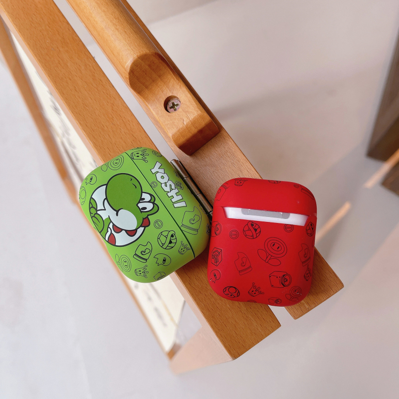 AirPods Pro защитен калъф – тема Марио, TPU матово покритие, съвместим с AirPods Pro 1/2/3