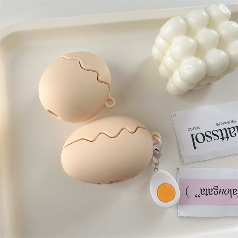 3D silikonska torbica u obliku jaja za AirPods Pro, kompatibilna s generacijama 1–4