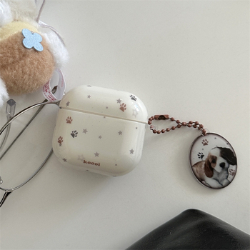 Zaštitna maska za AirPods Pro 3 u boji slonovače sa zvjezdanim uzorkom, kompatibilna s AirPods Pro 2