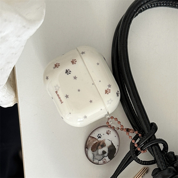 Zaštitna maska za AirPods Pro 3 u boji slonovače sa zvjezdanim uzorkom, kompatibilna s AirPods Pro 2