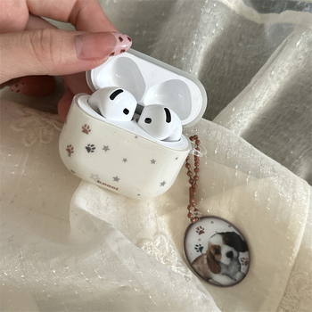 Zaštitna maska za AirPods Pro 3 u boji slonovače sa zvjezdanim uzorkom, kompatibilna s AirPods Pro 2