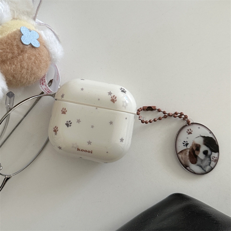 Zaštitna maska za AirPods Pro 3 u boji slonovače sa zvjezdanim uzorkom, kompatibilna s AirPods Pro 2