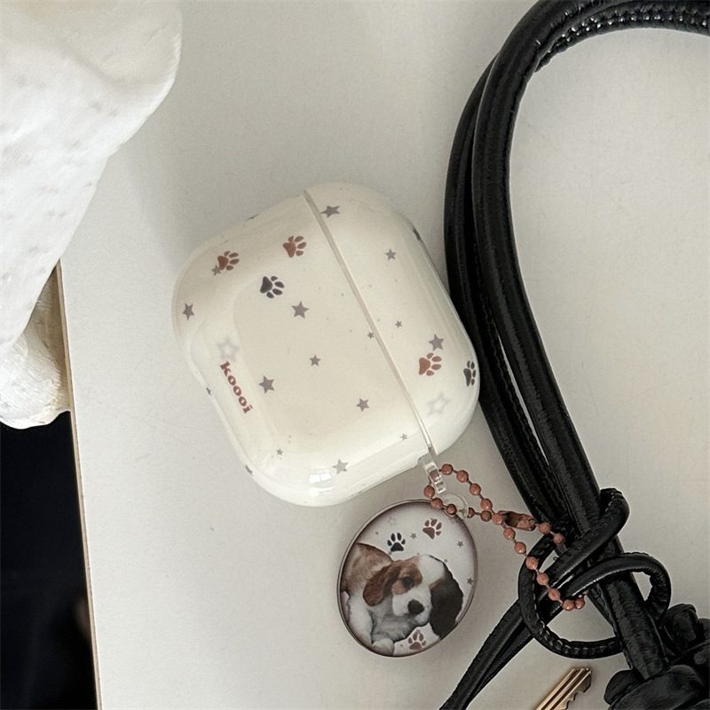 Zaštitna maska za AirPods Pro 3 u boji slonovače sa zvjezdanim uzorkom, kompatibilna s AirPods Pro 2