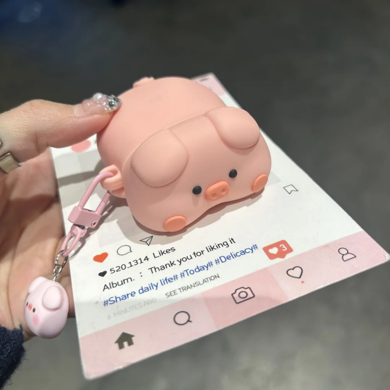 Huawei FreeBuds 5/6i силиконов защитен калъф с карикатурен печат