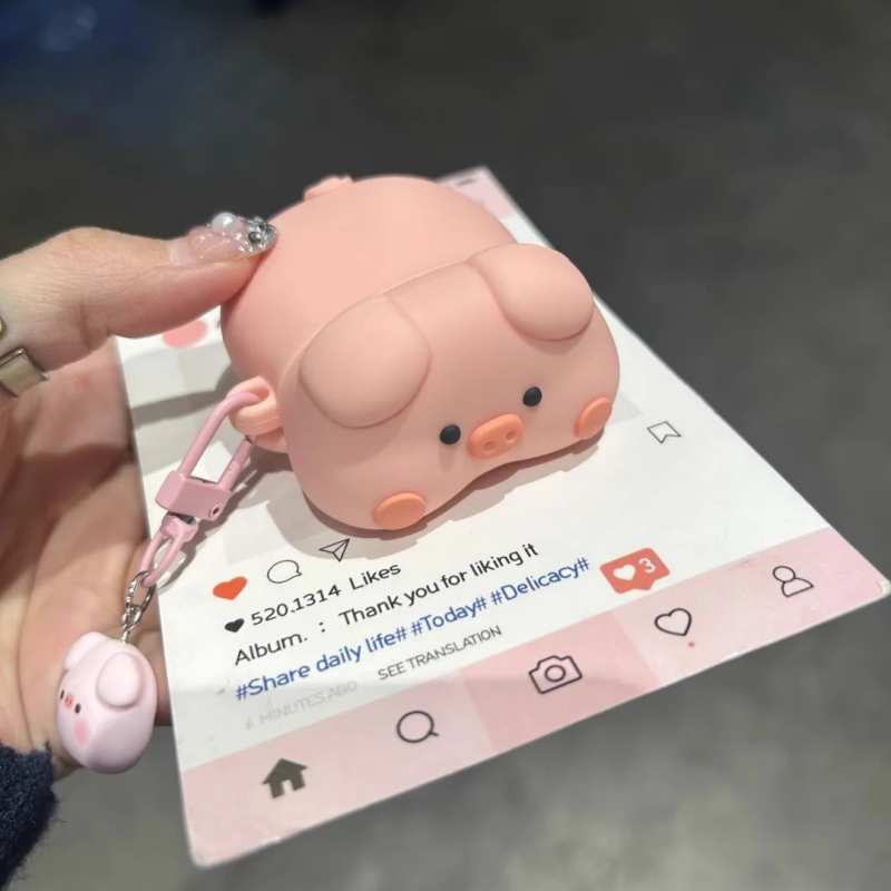 Huawei FreeBuds 5/6i силиконов защитен калъф с карикатурен печат