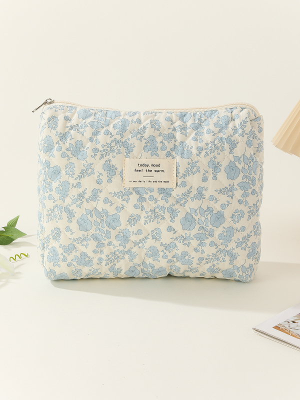 Torbica za šminku s cvjetnim uzorkom, pamuk, prijenosna za putovanja