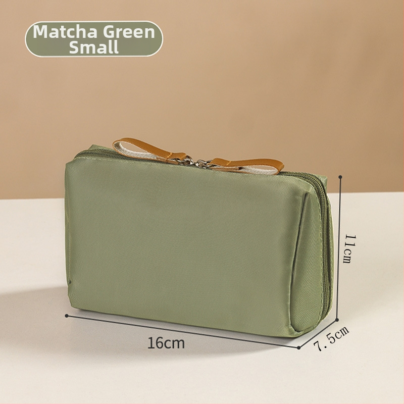 Cestovná kozmetická taštička pre ženy – mestský jednoduchý štýl, nylonová konštrukcia, podšívka nylon, vodeodolná a odolná voči opotrebeniu, vhodná pre domáce uloženie