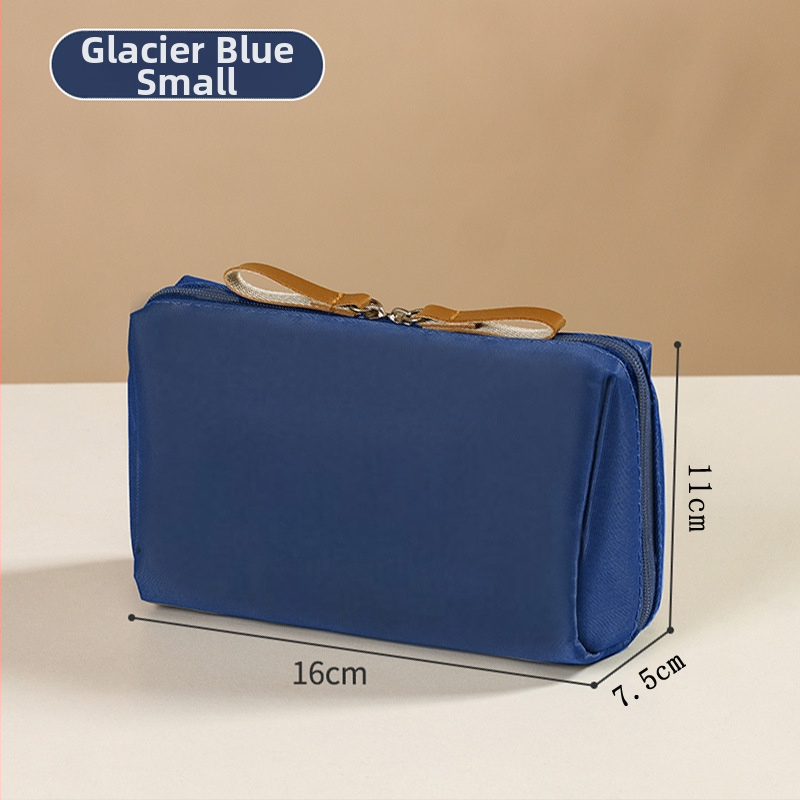 Cestovná kozmetická taštička pre ženy – mestský jednoduchý štýl, nylonová konštrukcia, podšívka nylon, vodeodolná a odolná voči opotrebeniu, vhodná pre domáce uloženie