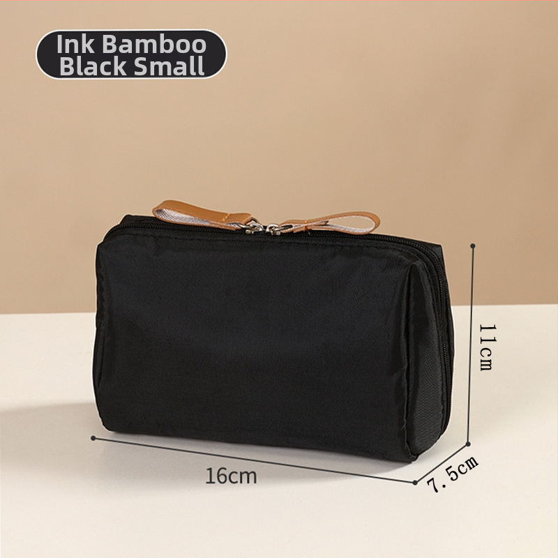 Cestovná kozmetická taštička pre ženy – mestský jednoduchý štýl, nylonová konštrukcia, podšívka nylon, vodeodolná a odolná voči opotrebeniu, vhodná pre domáce uloženie