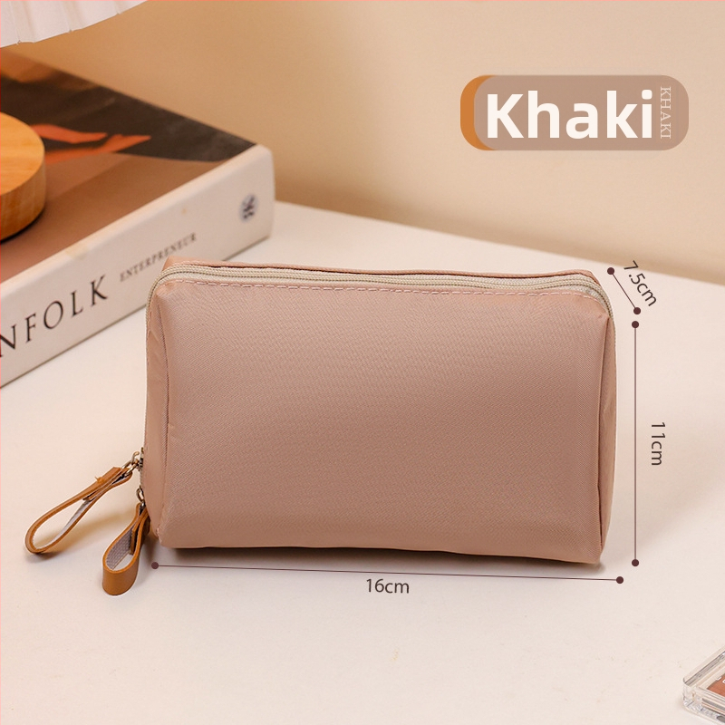 Cestovná kozmetická taštička pre ženy – mestský jednoduchý štýl, nylonová konštrukcia, podšívka nylon, vodeodolná a odolná voči opotrebeniu, vhodná pre domáce uloženie