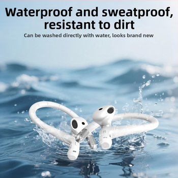 AirPods silikónový háčik na ucho – proti strate, prenosný, vstrekované, všeobecné použitie pre Apple AirPods (1./2. generácia)