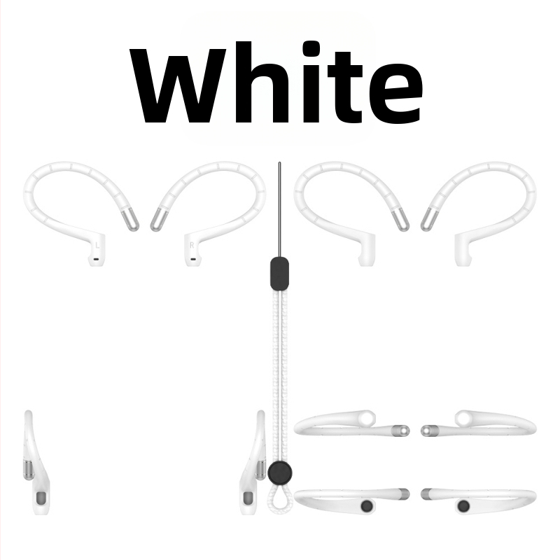 AirPods silikónový háčik na ucho – proti strate, prenosný, vstrekované, všeobecné použitie pre Apple AirPods (1./2. generácia)