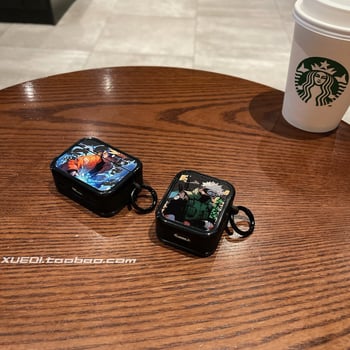 Carcasă de protecție TPU Naruto Kakashi pentru AirPods Pro 2 și AirPods 3/4 Gen, tip split, universal, turnare prin injecție