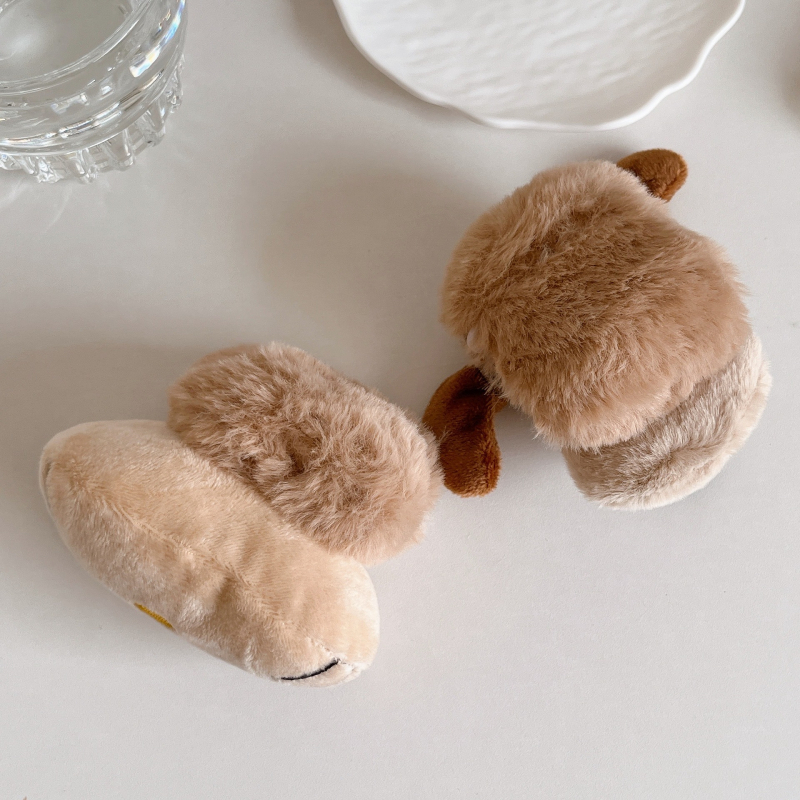 Husă pluș pentru AirPods Pro 3 – model animal desen animat, portabil, din pluș