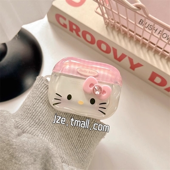 Husa AirPods TPU, design portabil în stil desen animat, turnare prin injecție, compatibil cu Apple AirPods 2/3 și AirPods Pro 2