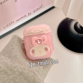 Husa AirPods TPU, design portabil în stil desen animat, turnare prin injecție, compatibil cu Apple AirPods 2/3 și AirPods Pro 2