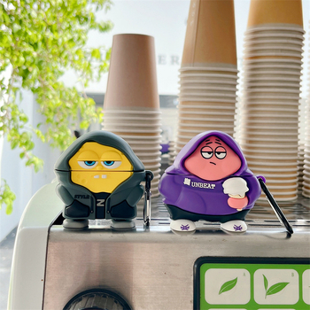 AirPods Pro apsauginis dėklas su SpongeBob Patrick atvaizdu, minkšta PVC apdaila, animacinio stiliaus, injekcinio formavimo gamyba, suderinamas su Apple AirPods Pro