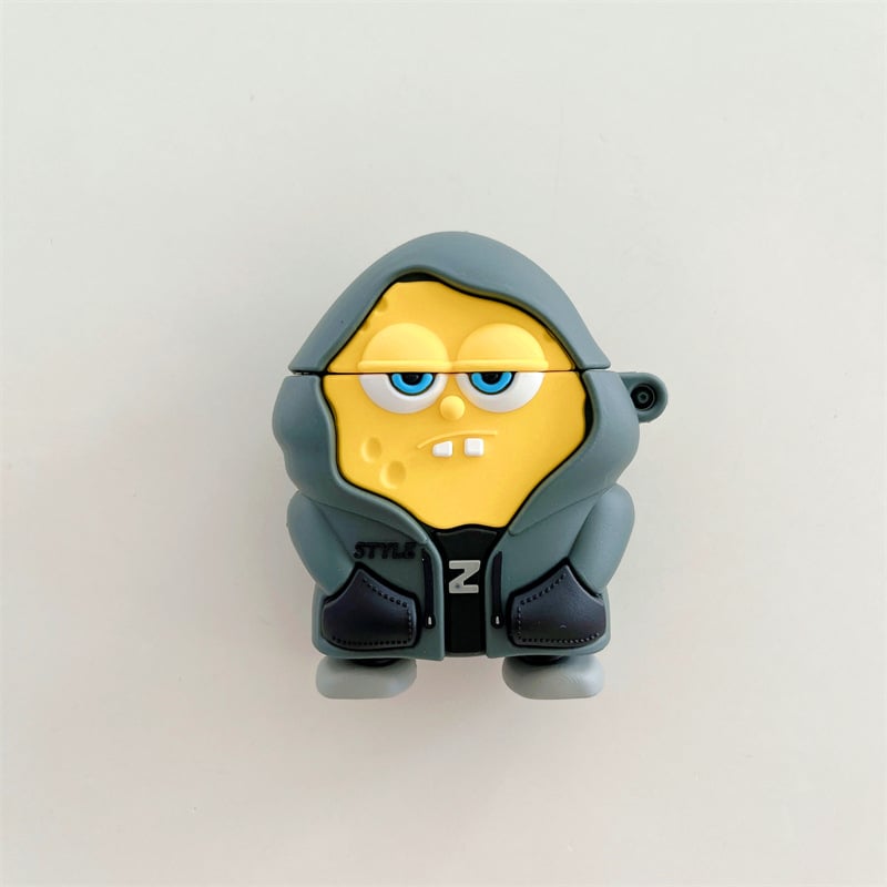 AirPods Pro apsauginis dėklas su SpongeBob Patrick atvaizdu, minkšta PVC apdaila, animacinio stiliaus, injekcinio formavimo gamyba, suderinamas su Apple AirPods Pro
