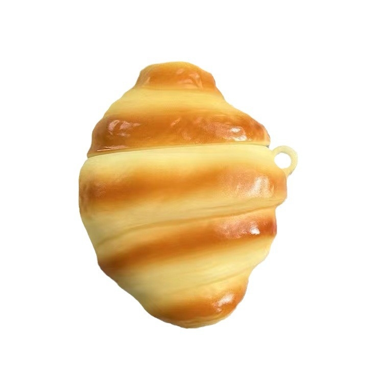 3D kroasan oblikovana silikonska futrola za AirPods Pro 3