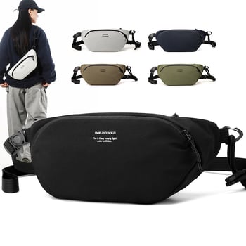 Pánska hrudná taška, mestský jednoduchý štýl, nylon, nepremokavá, na každodenné použitie