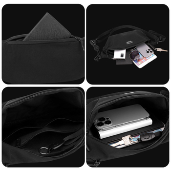 Pánska hrudná taška, mestský jednoduchý štýl, nylon, nepremokavá, na každodenné použitie