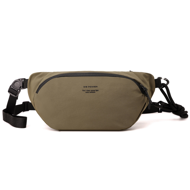 Pánska hrudná taška, mestský jednoduchý štýl, nylon, nepremokavá, na každodenné použitie