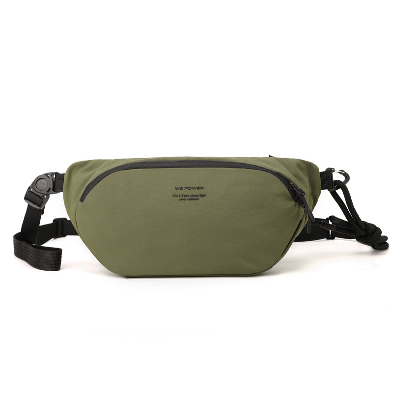 Pánska hrudná taška, mestský jednoduchý štýl, nylon, nepremokavá, na každodenné použitie