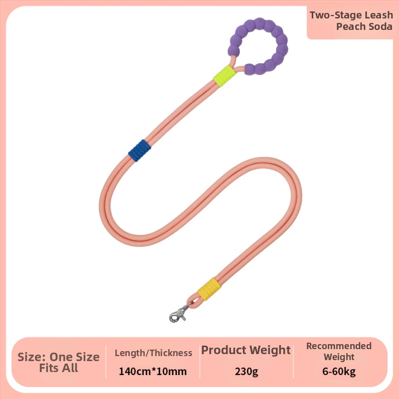 Nylonový ťahový pás pre psy - dvojsegmentový popruh cez telo pre stredné a veľké psy