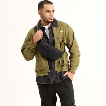 WEPOWER Nylonová vodeodolná pánska taška na hrudník pre každodenné použitie, zima 2024