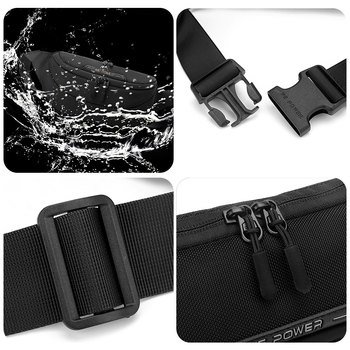 WEPOWER Nylonová vodeodolná pánska taška na hrudník pre každodenné použitie, zima 2024