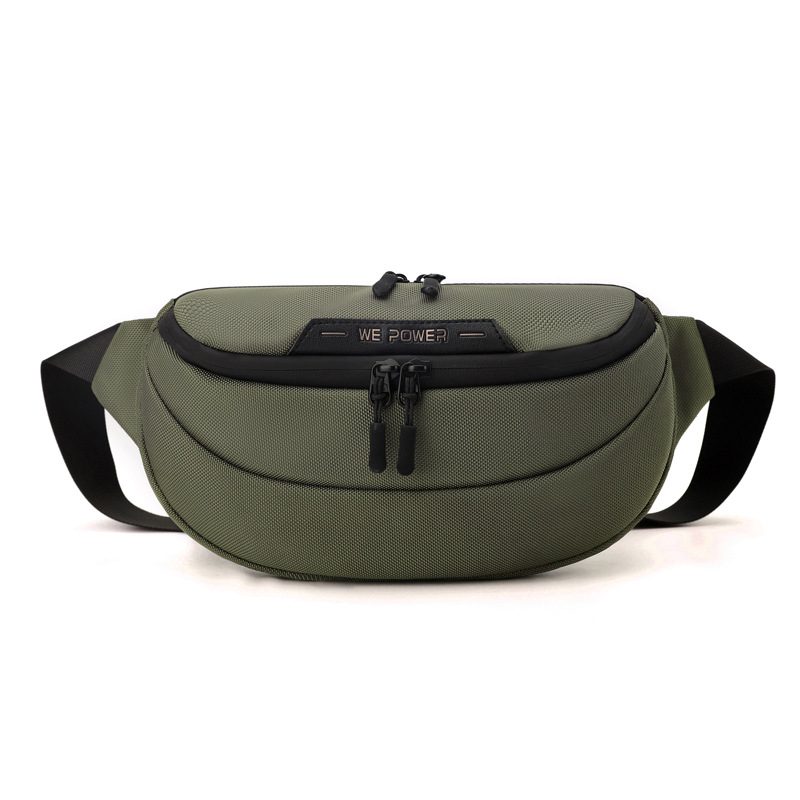 WEPOWER Nylonová vodeodolná pánska taška na hrudník pre každodenné použitie, zima 2024